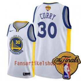 NBA Golden State Warriors Trikot Stephen Curry 30 2018 NBA Finals Patch Nike Weiß Swingman - Herren